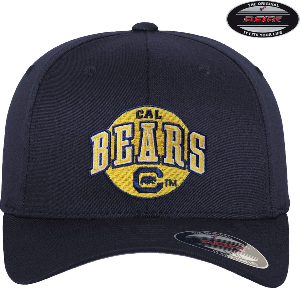 Berkeley University of California Bears Big Patch Flexfit Cap Navy-S/M