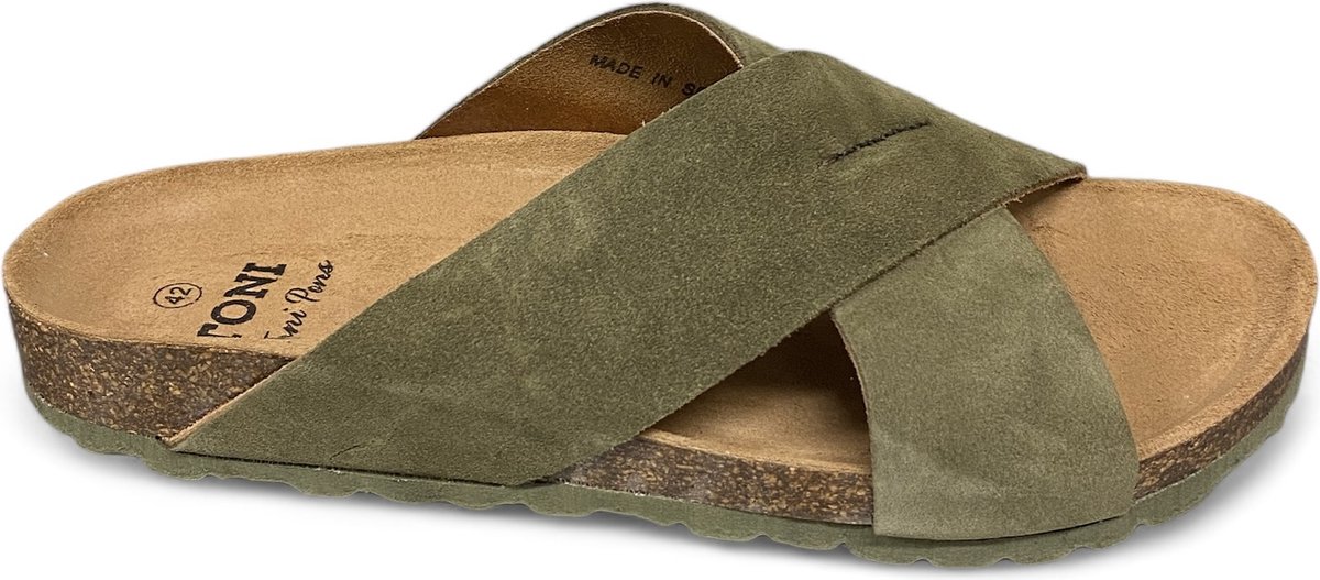 Toni Pons Gol QT Army Piel-slipper toni pons-kruisband slipper toni pons MT43