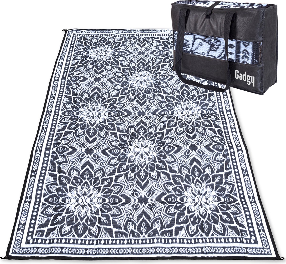 Rond buitenkleed Sunny Oriental - crème/beige 200 cm rond