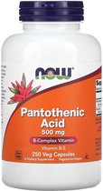 NOW Foods - Pantotheenzuur, 500 mg (250 Capsules)