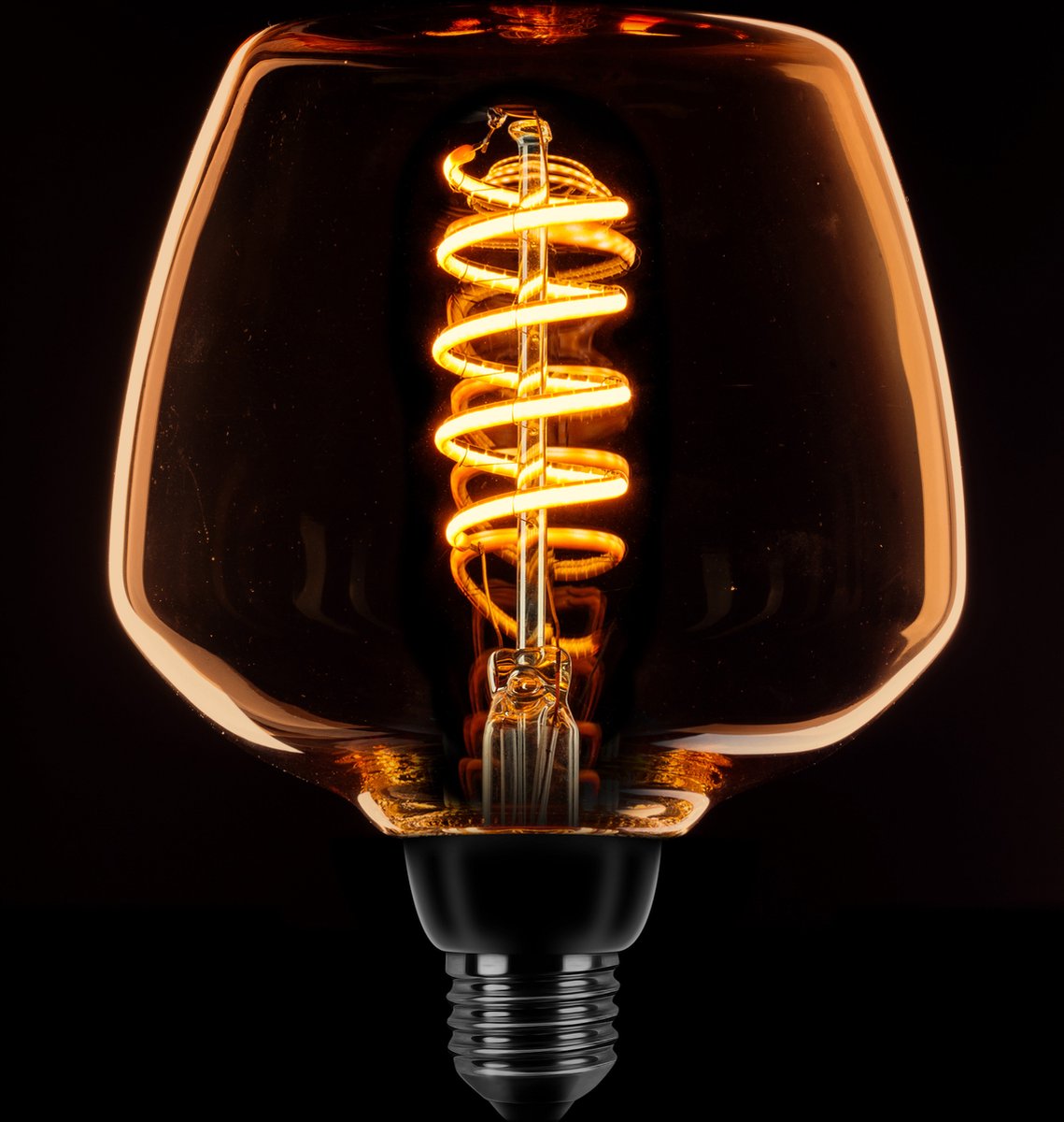 ETH Deco Led Spiraal 23F E27 7.5w dimbaar Goud 2200k
