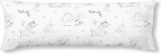 Kussensloop Tom & Jerry Wit 65 x 65 cm
