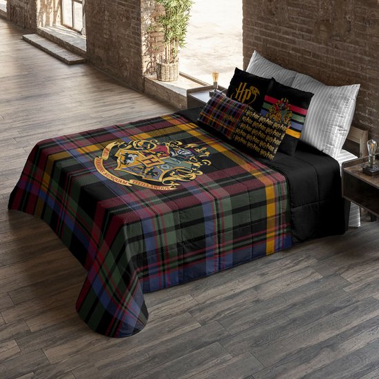 Quilt Harry Potter Classic Hogwarts Multicolour 250 g/m² 280 x 270 cm 280 x 4 x 270 cm Bed van 180