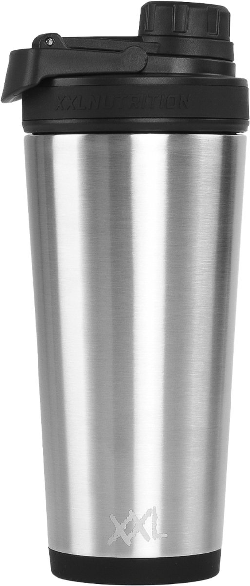 Goedkoopste XXL Nutrition - Thermo Shaker V2 - 800 ml - Silver