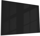 Designglas Glazen Whiteboard - Gehard Glas - Magneetbord - Memobord - Magnetisch - Krasbestendig - Frameless - 120x90cm - Zwart