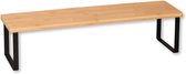 Kesper Keuken aanrecht etagere - 1 niveau - hout/metaal - opzet rekje/organizer - 55 x 15 x 13 cm - verhoger