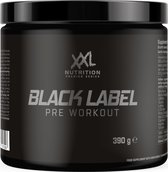 XXL Nutrition - Black Label Pre-Workout - Beta-Alanine, Taurine, L-Citrulline, Arginine & 330 mg cafeïne per Serving - Pre Workout Energy Drink Sport Supplement - Orange Fruit - 390 Gram - 30 doseringen