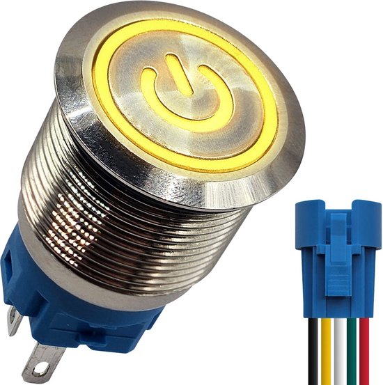 Drukknopschakelaar Aan Uit 12 Volt