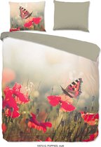Good Morning Dekbedovertrek "bloemen en vlinders" - Multi - (140x200/220 cm) - Katoen
