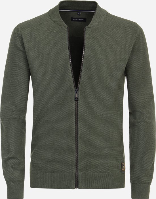 CASA MODA comfort fit vest - groen - Maat: XXL