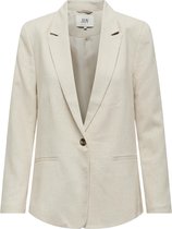 Jacqueline de Yong Blazer Jdysay L/s Linen Blazer Wvn 15290677 Oatmeal Dames Maat - M