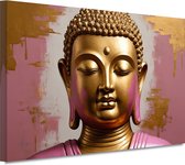 Décoration murale Bouddha - Portrait de Religion - Peinture sur toile Or - Peintures sur toile industrielle - Tableau sur toile - Décoration murale chambre 150x100 cm