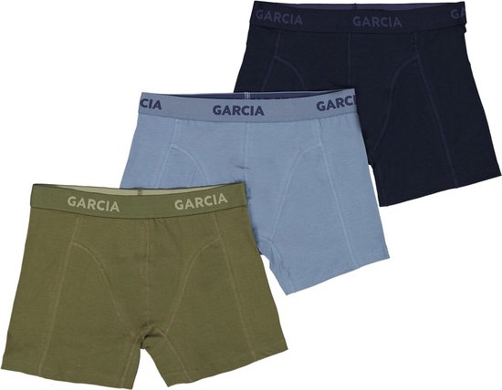 GARCIA Heren Boxershort Blauw - Maat L