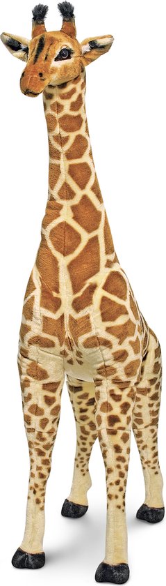Melissa & Doug Gigantische giraf - Levensecht Knuffeldier - Knuffels voor kinderen - 1,4 meter hoog - Geweldig cadeau voor meisjes en jongens - Van 3+