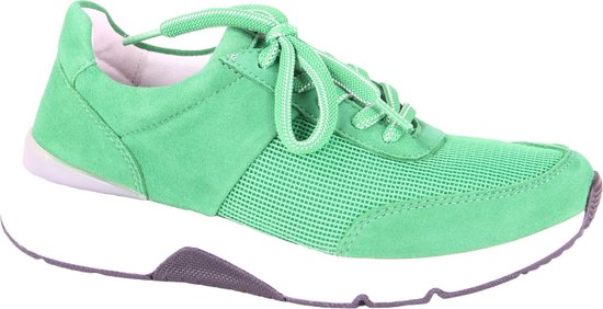 Gabor rollingsoft sensitive 46.897.34 - dames rollende wandelsneaker - groen - maat 37 (EU) 4 (UK)