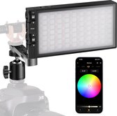 Lampe vidéo LED RVB Pixel G1s – Lampe vidéo à batterie 12 W intégrée avec boîtier en alliage d'aluminium
