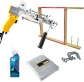 Tufting Gun Beginnerspakket - Starter kit met Tuftgun AK-DUO PRO geel, Tufting Frame, onderhoudsolie en Tufting Doek - Starten met Tuften