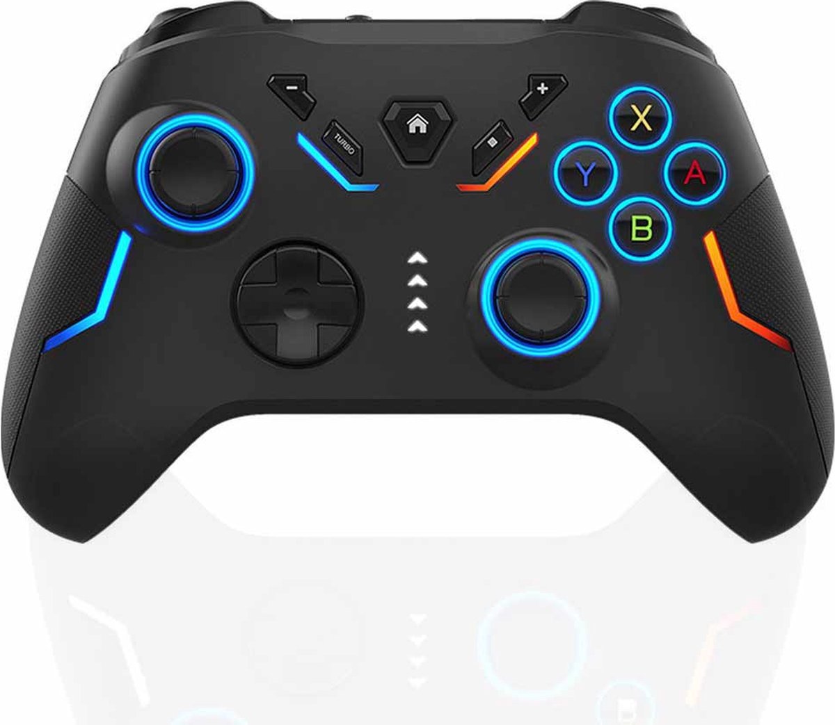 CNL Sight Pro Controller Draadloos-RGB Verlichting- Nintendo Switch Controller Compatibel met Switch/Switch Lite/Switch OLED/IOS/Android/Windows,- Wireless Switch Pro Controller met LED-kleurlicht/Dual shock/Turbo/Motion Control