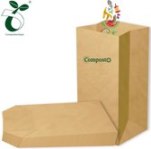 Composto GFT containerzak 240L x 12 stuks | 100% Composteerbaar | Containerzakken 240 liter | GFT afvalzakken | Papieren zakken