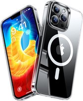 DISEV Hoesje geschikt voor iPhone 13 pro MagSafe Transparant - iPhone 13 pro Transparant MagSafe shock proof case Hoes doorzichtig