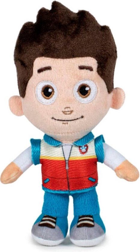 Ryder - Paw Patrol Pluche Knuffel 30 cm Rider [Marshall, Skye, Chase, Rubble, Rocky, Zuma, Liberty, Everest, Rex, Robo Hond Robo Dog | Speelgoed Knuffeldier Knuffelhond voor kinderen jongens meisjes | Hond Pup Dog]