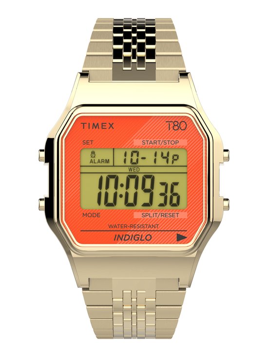 Timex Timex T80 Perfect Fit Boîtier de montre analogique à Quartz : 100 % laiton à faible teneur en plomb | Bracelet : 100 % acier inoxydable 34 TW2V18900VG, TW2V19100VG, TW2V19500VG