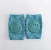 Go Go Gadget - Kniebeschermers - Baby - Kruipen - Baby Veiligheid - Kniesokken - Smiley - 1 paar - Groen/Turquoise