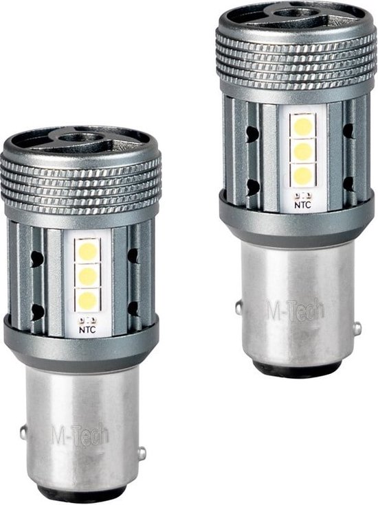 2 Portalampada A LED BAY15D 1157 Per Auto E Camion - Attacco Ricambio Con Cavo - 2