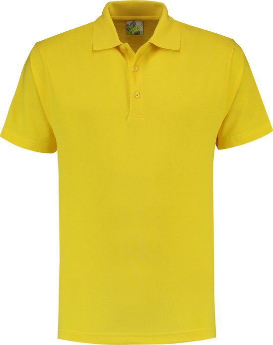 Lemon & Soda polo voor heren in de maat 3XL in de kleur geel.