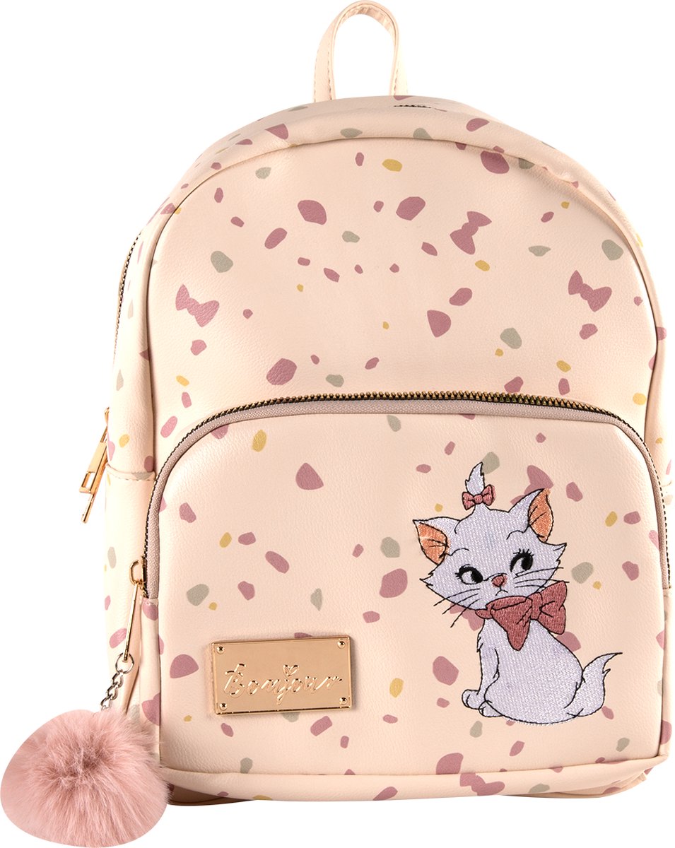 Disney Marie - kleine rugzak - 27cm x 21cm - dubbele ritssluiting - 3 vakken