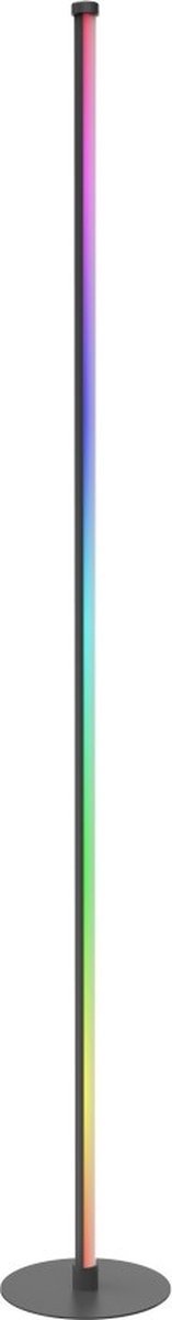 Hama Slimme vloerlamp, LED hoeklamp met RGB-kleurverandering + muzieksensor, 8W