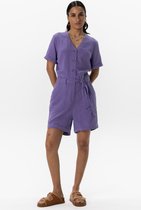 Sissy-Boy - Paars mousseline playsuit met riem