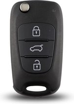 Autosleutelbehuizing - sleutelbehuizing auto - sleutel - Autosleutel / Geschikt voor: Hyundai / Kia 3 knops Freesgroef links