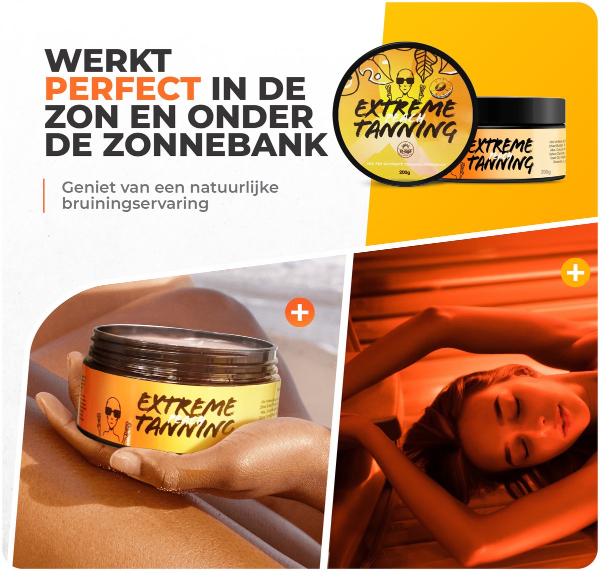 Extreme Tanning Peach - 200 ml - Zonnebankcreme - Zonnebrandcreme - Zonnebankcreme met bronzer - Zonnecreme – foto 5