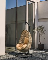 Kave Home - Chaise suspendue multicolore Cira avec base gris foncé