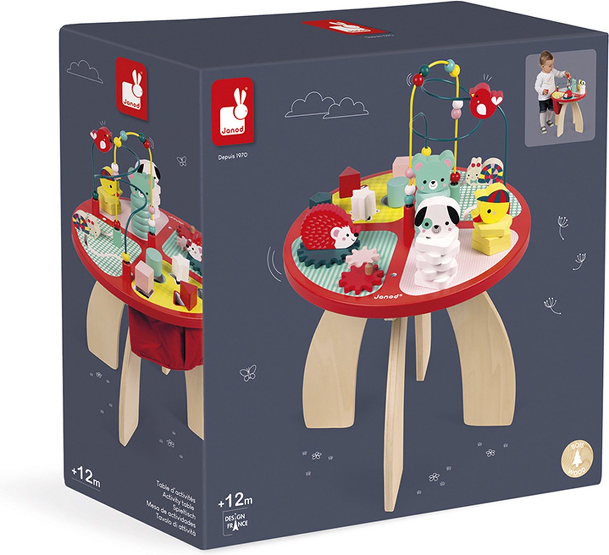 Janod - Houten Activiteitentafel - Baby forest — afbeelding 2