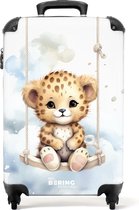 NoBoringSuitcases.com® - Baby koffer cheeta - Trolley koffertje - 55x35x25