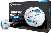 Golfballen Taylormade Speed Soft Ink Wit Blauw