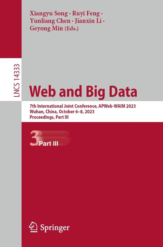 Springer Nature Proceedings Computer Science 3 - Web and Big ... - cover