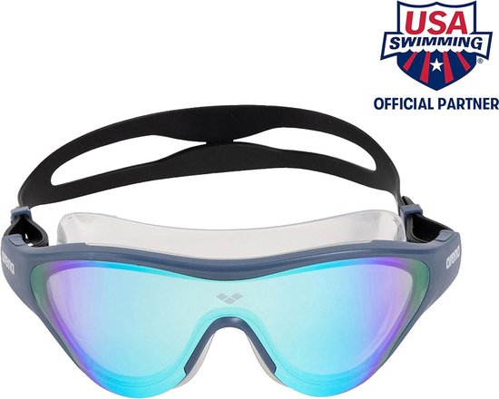 The One Mask Spiegelbril uniseks volwassenen 1 stuk met UV-bescherming swimming glasses