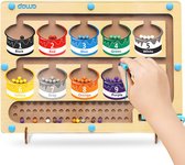 DOWO® Magnetisch Bord Puzzels – Montessori Speelgoed vanaf 3 jaar - Educatief Speelgoed - Magnetisch Kleur en Getal Doolhof - Educatieve Puzzel - Labyrint Spiel - Sorteren - Ontwikkelingsgericht Speelgoed