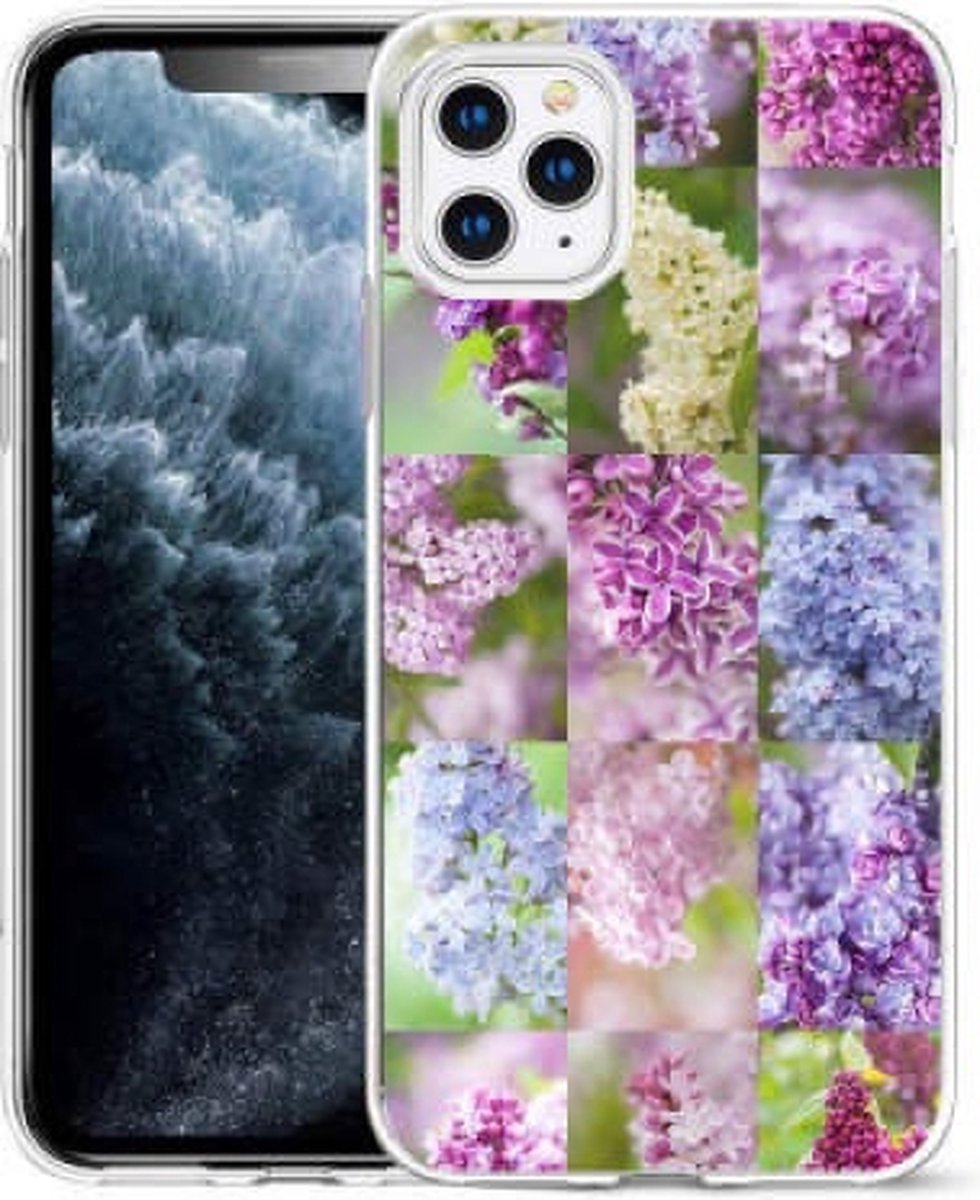 Cityhoesje-iPhone 14 Pro hoesje – Bloemen – Backcover