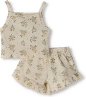 Quincy Mae Evie Tank And Shortie Set Rompers & Boxpakken Unisex - Beige - Maat 50/62