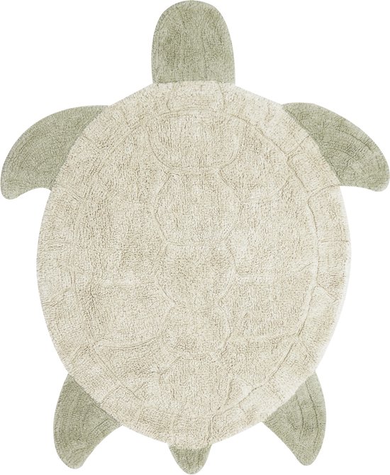 Lorena Canals Tapis en coton lavable - Sea Turtle - 110x130cm