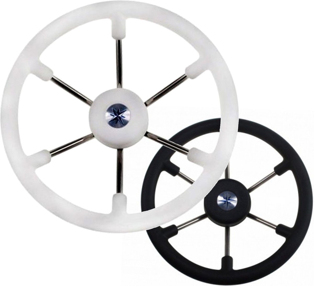 Teleflex Leader Tanegum 6-spaaks wit Stuurwiel Ø 41cm