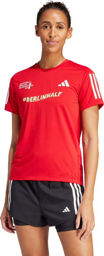 adidas Performance Berlin Half Marathon Event T-shirt - Dames - Rood- L