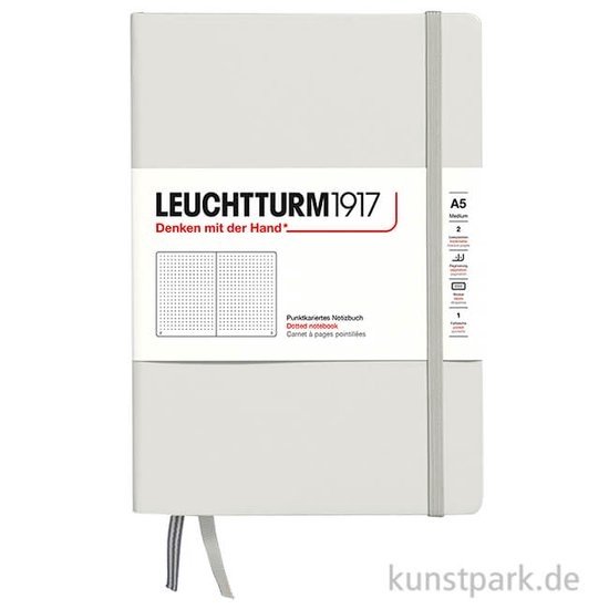 LEUCHTTURM1917 Medium A5 notitieboek Light Grey dotted