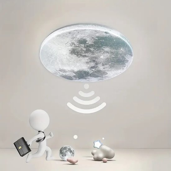 RRBEST Maan wandlamp, dimbaar, maanlicht, plafondlamp, 3000 K-6500 K