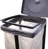 Support sac poubelle pliable 60 à 80 litres - Poubelle de camping avec couvercle - Compact - Support pour sac poubelle - Support sac poubelle