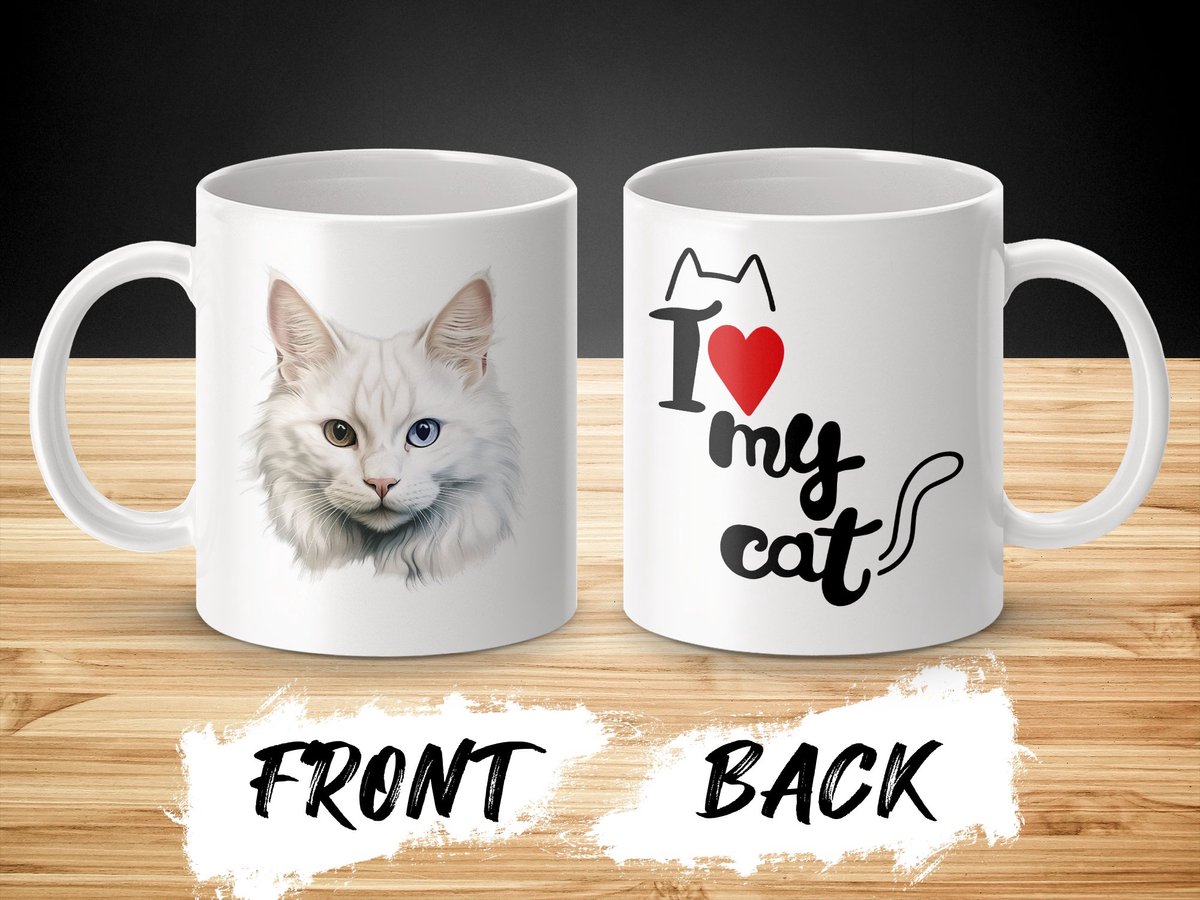 Mok Turkish Van cat - kat - I love my cat - cat lovers - katten